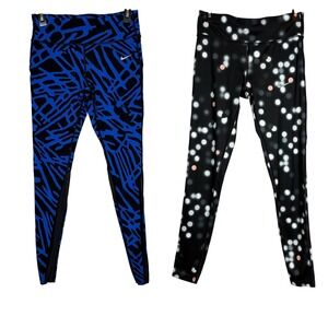 NIKE Dri Fit Leggings, Full Length, Size Medium (Bundle of 2)
